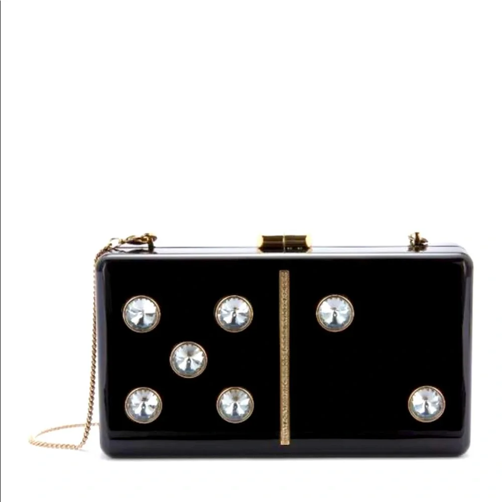SOLD NWT Kate Spade Roll Domino Clutch - Picture 1 of 9
